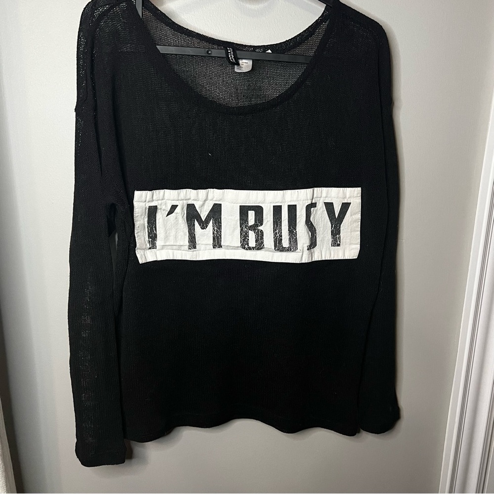 Divided sweater